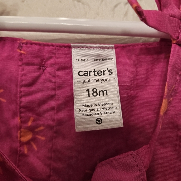 Carter's Pink Romper - Picture 2 of 3